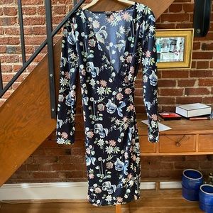 Ann Taylor Floral Wrap Dress